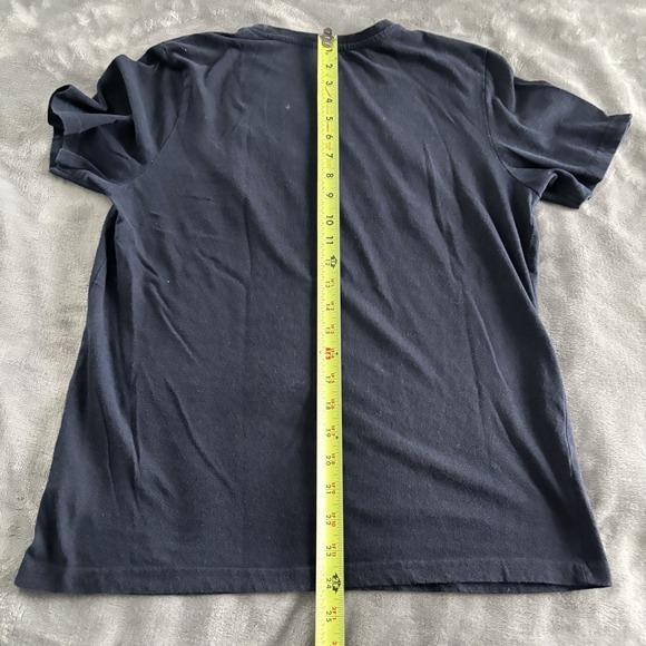 Gap T-shirt Men Sz Medium 1 Navy & 1 Gray Logo Short Sleeve Cotton Crew Neck - Picture 9 of 10